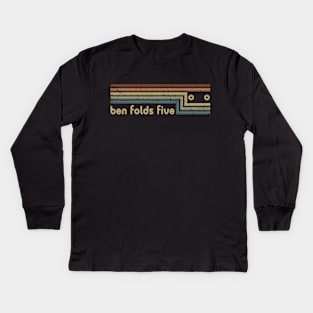 Ben Folds Five Cassette Stripes Kids Long Sleeve T-Shirt